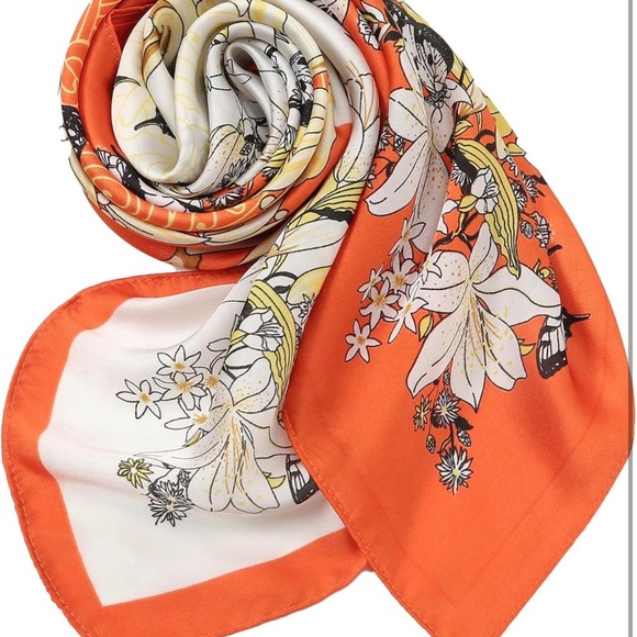 Women Head Hair Scarf Like Satin Silk Scarf Sleeping Hair Wrapping Night 27.5" - Picture 4 of 7